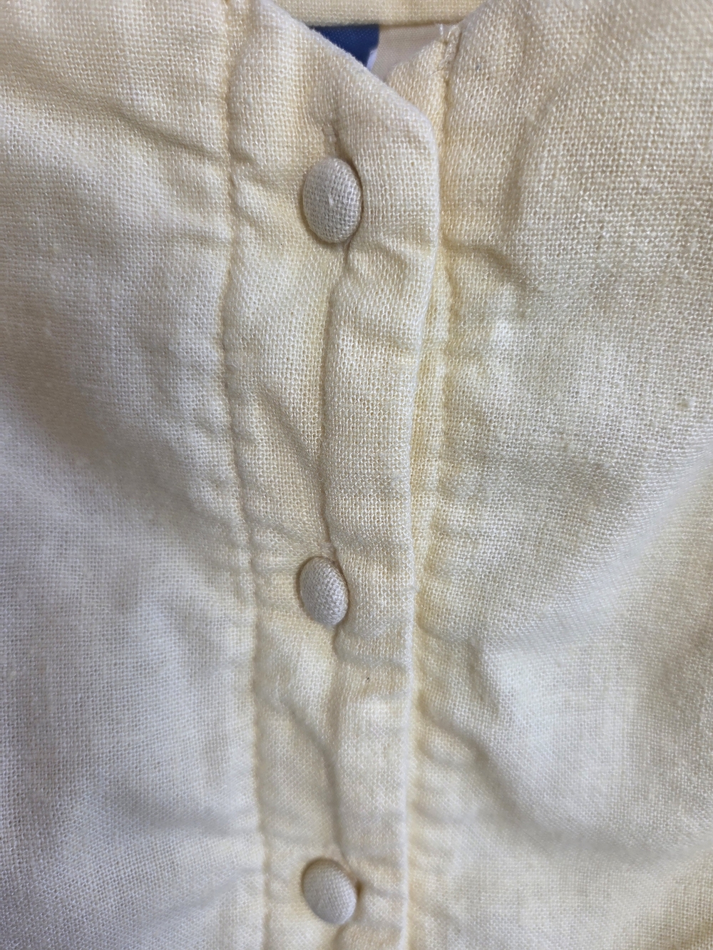 Old Navy Pale Yellow Button-Front Square Neck Tank - Picture 6 of 6